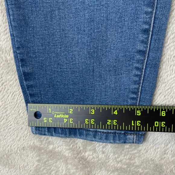 Buffalo Womens Jeans 10/30 Blue Denim Mid-Rise Stretch Straight Ankle Grazer - Picture 3 of 13